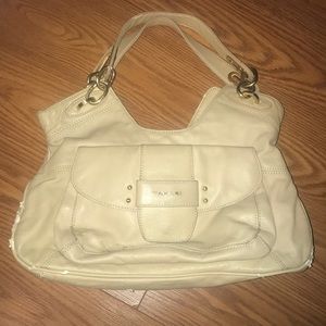Elie Tahari Beige Leather Purse Tote